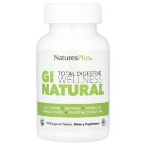 Total Digestive Wellness, GI Natural®, 90 двухслойных таблеток — NaturesPlus