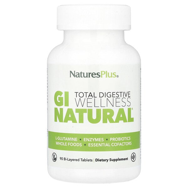 nap04386_v_43.jpg Total Digestive Wellness, GI Natural®, 90 двухслойных таблеток — NaturesPlus