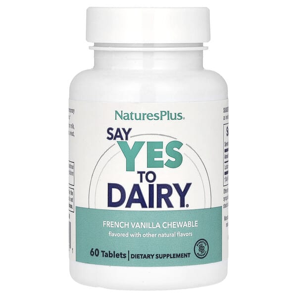 nap04440_v_57.jpg Say Yes to Dairy, добавка для переваривания молочных продуктов, 50 жевательных таблеток — NaturesPlus