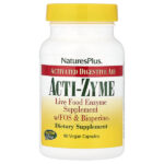 Acti-Zyme, средство для улучшения пищеварения, 90 веганских капсул — NaturesPlus