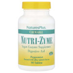 Nutri-Zyme®, жевательные таблетки с перечной мятой, 90 жевательных таблеток — NaturesPlus