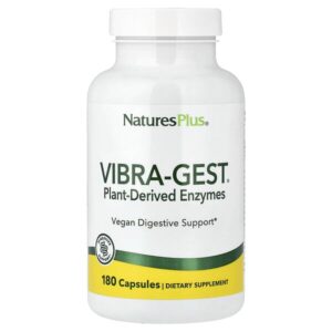 Vibra-Gest®, ферменты растительного происхождения, 180 капсул — NaturesPlus