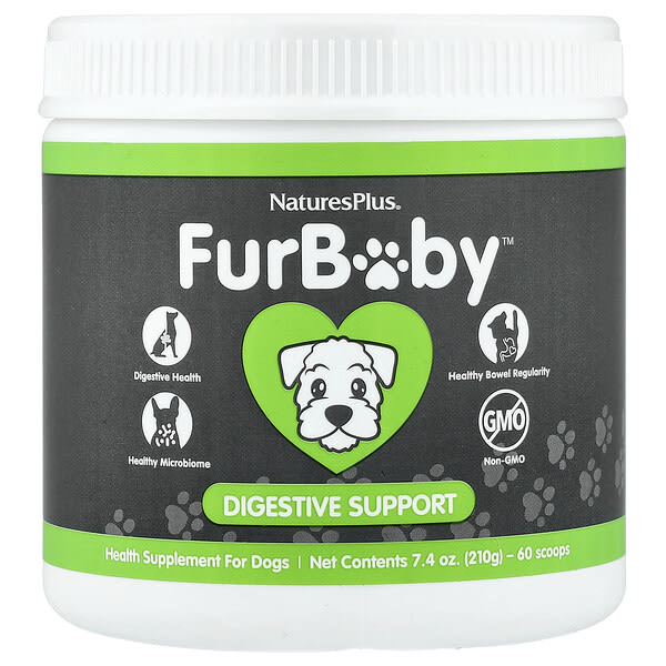 nap04803_v_41.jpg FurBaby™, добавка для поддержки пищеварения, для собак, 210 г (7,4 унции) — NaturesPlus