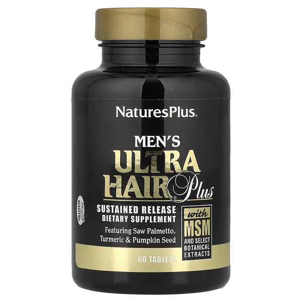 nap04832_v_36.jpg Ultra Hair® Plus для мужчин, с МСМ и некоторыми растительными экстрактами, 60 таблеток — NaturesPlus