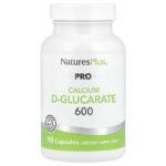 Pro, D-глюкарат кальция 600, 90 капсул (600 мг в 1 капсуле) — NaturesPlus