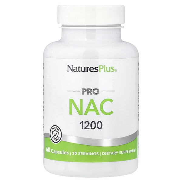 nap05162_v_28.jpg Pro, NAC 1200, 60 капсул (600 мг в 1 капсуле) — NaturesPlus