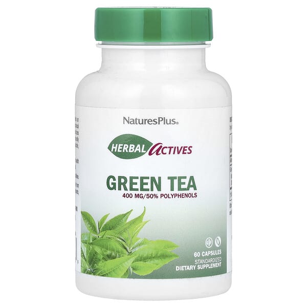 nap07188_v_36.jpg Herbal Actives, зеленый чай, 400 мг, 60 капсул — NaturesPlus