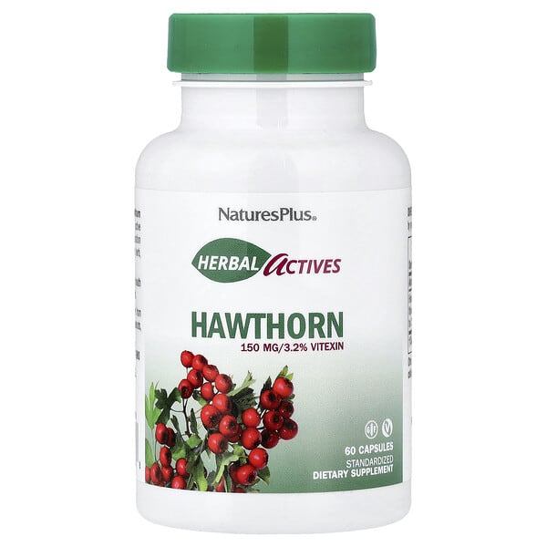 nap07200_v_40.jpg Herbal Actives, боярышник, 150 мг, 60 капсул — NaturesPlus