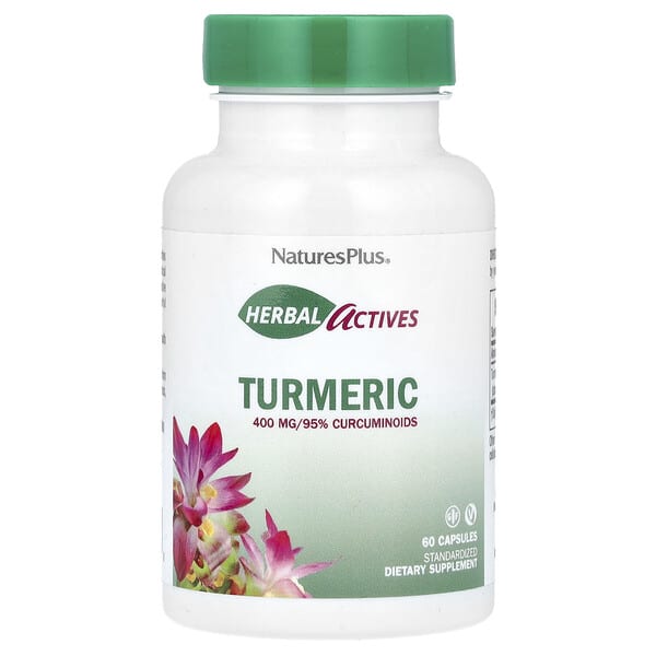 nap07284_v_28.jpg Herbal Actives, куркума, 400 мг, 60 капсул — NaturesPlus