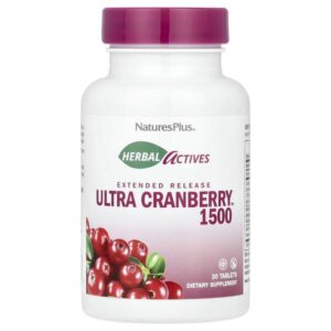 Herbal Actives, Ultra Cranberry 1500, 1500 мкг, 30 таблеток — NaturesPlus