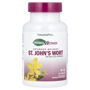 Herbal Actives, зверобой, 450 мг, 60 таблеток — NaturesPlus