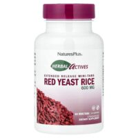 Herbal Actives, красный ферментированный рис, 60 мини-таблеток (300 мг в каждой) — NaturesPlus