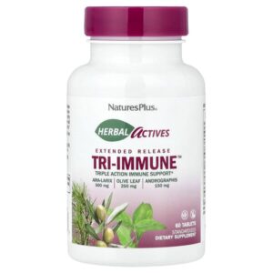 Herbal Actives, Tri-Immune™ с длительным высвобождением, 60 таблеток — NaturesPlus