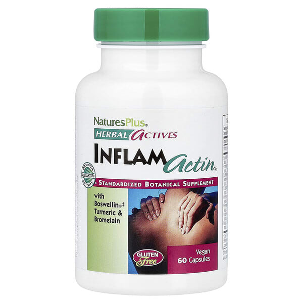 nap07436_v_28.jpg Herbal Actives, InflamActin®, 60 веганских капсул — NaturesPlus