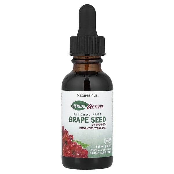 nap07832_v_39.jpg Herbal Actives, виноградные косточки, без спирта, 30 мл (1 жидк. унция) — NaturesPlus