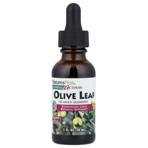 Herbal Actives, листья оливкового дерева, без спирта, 30 мл (1 жидк. унция) — NaturesPlus