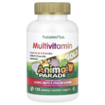 Source of Life, Animal Parade Gold, жевательные мультивитамины с микроэлементами для детей, ассорти, 120 таблеток в форме животных — NaturesPlus
