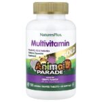 Animal Parade® Gold, жевательные мультивитамины для детей, со вкусом винограда, 120 таблеток в форме животных — NaturesPlus