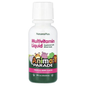 Animal Parade®, жидкий мультивитаминный комплекс, со вкусом тропических ягод, 236,56 мл (8 жидк. унций) — NaturesPlus