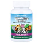 Animal Parade®, добавка для поддержки иммунитета, со вкусом тропических ягод, 90 таблеток в форме животных — NaturesPlus