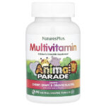 Animal Parade®, жевательные мультивитамины для детей, со вкусом вишни, винограда и апельсина, 90 таблеток в форме животных — NaturesPlus