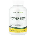 Power Teen, мультивитамины и минералы для подростков, 180 таблеток — NaturesPlus