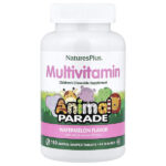 Animal Parade®, жевательные мультивитамины для детей, со вкусом арбуза, 180 таблеток в форме животных — NaturesPlus