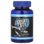 Source of Life, Power Teen® for Him, добавка для мальчиков-подростков, без сахара, со вкусом лесных ягод, 60 жевательных таблеток — NaturesPlus
