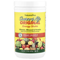 Source of Life®, оригинальный энергетический коктейль, со вкусом кремовой гранолы, 507 г (1,1 фунта) — NaturesPlus