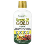 Source of Life Gold®, жидкое средство с тропическими фруктами, 900 мл (30 жидк. унций) — NaturesPlus