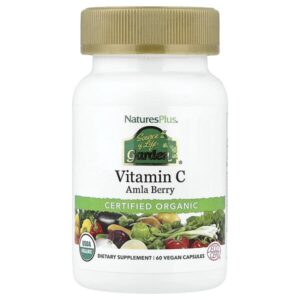 Source of Life Garden®, витамин C, ягоды амлы, 60 веганских капсул — NaturesPlus