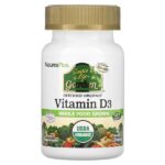 Source of Life, Garden, витамин D3, 60 веганских капсул — NaturesPlus