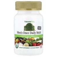 Source of Life Garden®, органические мультивитамины для мужчин, одна таблетка в день, без железа, 30 веганских таблеток — NaturesPlus