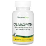 Cal / Mag / Vit D3 с витамином K2`` 90 таблеток — NaturesPlus