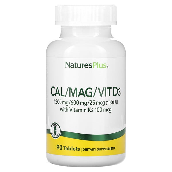 nap33646_v_8.jpg Cal / Mag / Vit D3 с витамином K2`` 90 таблеток — NaturesPlus