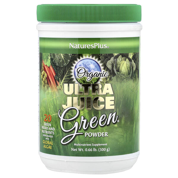 nap37747_v_38.jpg Organic Ultra Juice Green® в порошке, 300 г (0,66 фунта) — NaturesPlus