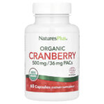 Органическая клюква, 60 капсул (250 мг на капсулу) — NaturesPlus
