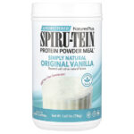 Spiru-Tein®, протеиновый порошок, несладкий, ваниль, 736 г (1,62 фунта) — NaturesPlus