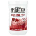 Spiru-Tein®, протеиновый порошок, со вкусом экзотических красных фруктов, 504 г (1,1 фунта) — NaturesPlus