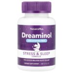 Dreaminol®, комплекс для борьбы со стрессом и улучшения сна, без мелатонина, 60 капсул — NaturesPlus