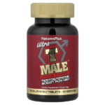 Ultra T-Male®, добавка тестостерона для мужчин, максимальная сила действия, 60 двухслойных таблеток — NaturesPlus