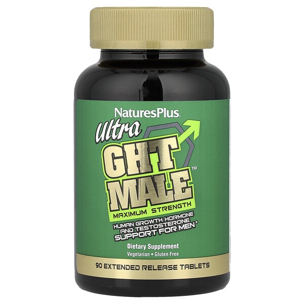 nap48720_v_61.jpg Ultra GHT Male™, 90 таблеток с замедленным высвобождением — NaturesPlus