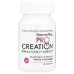 ProCreation, Female Fertility Support, поддержка репродуктивной функции для женщин, 60 вегетарианских капсул — NaturesPlus