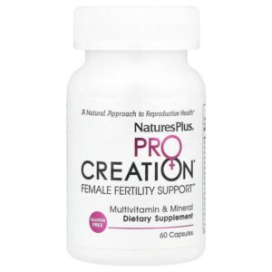 ProCreation, Female Fertility Support, поддержка репродуктивной функции для женщин, 60 вегетарианских капсул — NaturesPlus