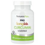PRO longvìda® леденцы с куркумином, 60 пастилок (250 мг на пастилку) — NaturesPlus