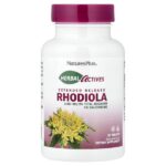 Herbal Actives, родиола, замедленное высвобождение, 30 таблеток — NaturesPlus