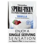 Spiru-Tein®, протеиновый порошок, со вкусом ванили, 8 пакетиков по 30 г (1,06 унции) — NaturesPlus