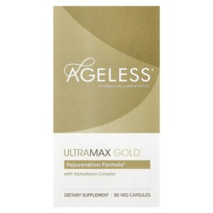 UltraMax Gold с комплексом AlphaNeuro Complex, 90 растительных капсул — Ageless Foundation Laboratories