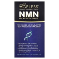 NMN, 500 мг, 90 растительных капсул — Ageless Foundation Laboratories