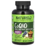 CoQ10, смесь из цельных продуктов для здоровья сердца, 120 вегетарианских капсул — NATURELO